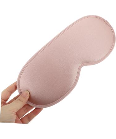Angoily 3D Blackout Silk Sleeping Mask | Satin Eye Cover for Ultimate Comfort | Sleep Eye Mask with Memory Foam | Travel & Home Use - Pink - Buy Online on GoSupps.com