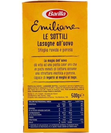 Barilla Emiliane Lasagne Le Stellini egg noedels met ei 500 g - Buy Online on GoSupps.com