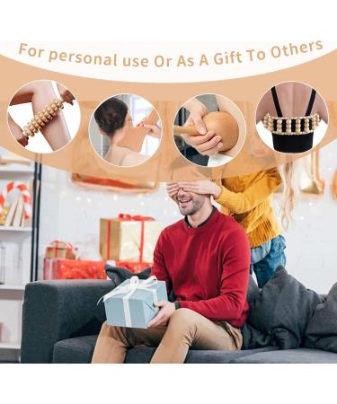 4 in 1 Maderotherapy Wood Massage Set - Anti-Cellulite & Lymphatic Drainage Roller for Relaxation & Stress Relief - Buy Online on GoSupps.com