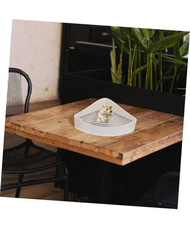 Yardwe Small Pet Ceramic Toilet -Fall Bunny Potty Indoor Pet Potty for Dogs Hamster Potty Ceramic Pet Toilet Hamster Litter Pan Hamster Toilet Bunny Litter Pan Cat Litter Boxes 24x18.5cm White - Buy Online on GoSupps.com