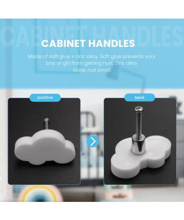 Povxlum 10pcs Cartoon Cloud Knobs Kids Drawer Pulls for Bedroom & Kitchen Furniture | International Shipping Available - Buy Online on GoSupps.com