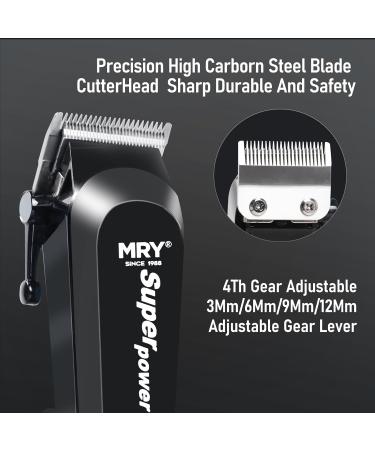 MRY Cordless Hair Clippers - Rechargeable LCD Display for Men & Women | Professional Hair Cutting Kit with Guide Combs - Buy Online on GoSupps.com