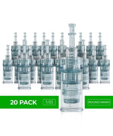 Dr. Pen Ultima M8 Replacement Cartridges (20 Pack) - Round Nano Bayonet Slot - Disposable Parts - Buy Online on GoSupps.com