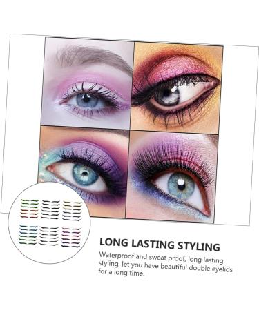 Didiseaon 12 Pcs Eyeliner Products Lotus Light for Temple Eyelash Tape Stickers Double Eyelid Applique Plastic - Buy Online on GoSupps.com