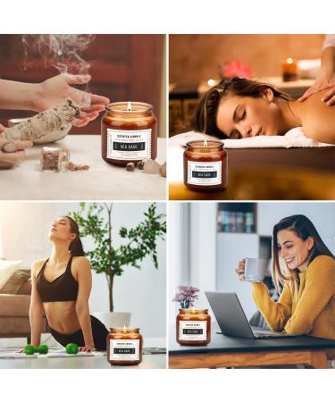 Sage Cleansing House Candle Set - 32oz Long Lasting Aromatherapy Soy Candles for Home - Stress Relief Gifts for Mom & Dad - 2 Pack - Buy Online on GoSupps.com