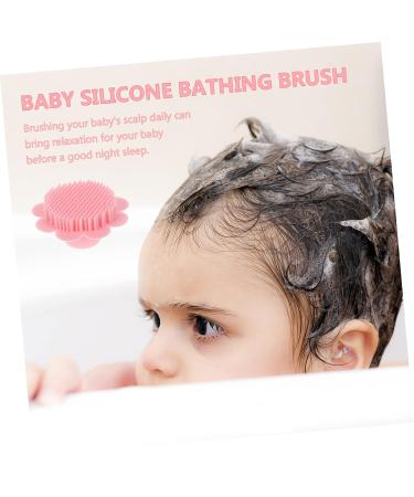 Healeved Silicone Shampoo Brush Set - Pink Scalp Scrubber & Massage Tool for Infants and Babies - 2 Pack - Buy Online on GoSupps.com