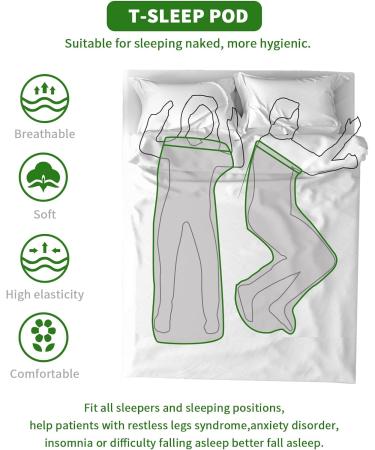 Kingling T-Sleep Pod XL Weighted Blanket for Adults - Cozy, Breathable, Wearable & Washable for Deep Nap Sleep - Buy Online on GoSupps.com