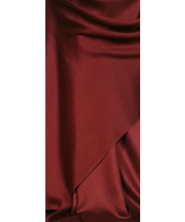 GFM Smooth Shiny Surface Pashmina Style Scarf - Wine Red - Buy Online on GoSupps.com