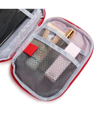 Jipemtra Red First Aid Bag with Dividers - Compact Empty Medical Travel Case for Home, Car, Office, Kitchen, Outdoors - First Responder Storage Solution | Shop Now! - Buy Online on GoSupps.com