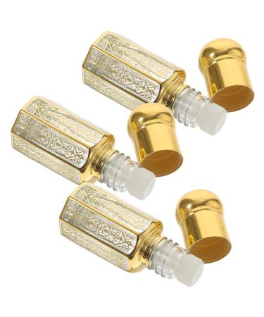 Rorpoir 3 pieces bottle of etheric oil roller bottles with screw cap roll bottles for essential oils Roller bottle of empty perfume bottles Oil roller travel ball ball