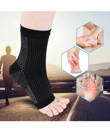 Rosixehird Plantar Fasciitis Compression Socks - Ankle Support & Achilles Tendon Relief - Black - Buy Online on GoSupps.com