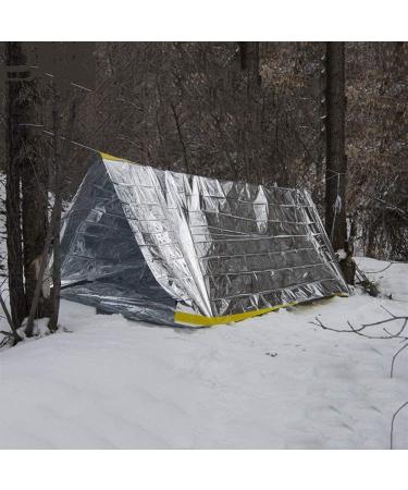 Buy Duben Emergency Survival Tent | Ultra-Light Waterproof 2-Person Thermal Shelter for Camping & Hiking - Ideal Emergency Rescue Tent with Rope - Buy Online on GoSupps.com