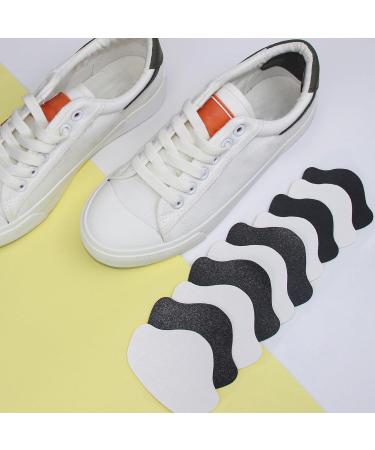 12 Pairs Heel Protection Patches - Self-Adhesive Shoe Heel Cushions for Leather & Sports Shoes (Black & White) - Buy Online on GoSupps.com