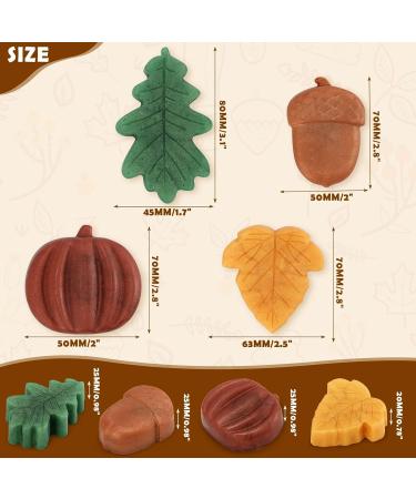 Fall Bar Soap Gift Set | Handmade Mini Decorative Scented Soaps | Natural Ingredients & Essential Oils | Pumpkin Spice & Cinnamon Scents | Perfect Autumn Pampering Present - Buy Online on GoSupps.com