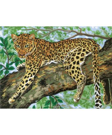 RTO Cheetah D'Art Needlepoint Printed Tapestry Canvas - 40x50cm - Buy Online on GoSupps.com