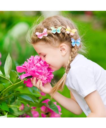 Geosar 20-Piece Colorful Butterfly Hair Clips for Kids & Women | Glitter Hair Accessories for Carnival - Buy Online on GoSupps.com