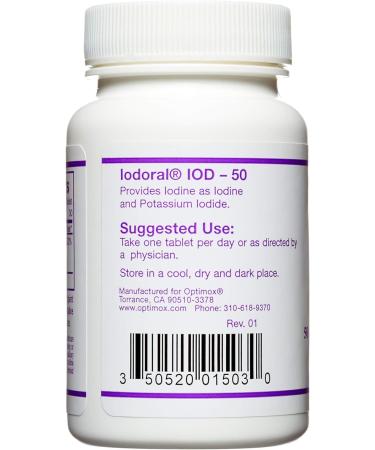Optimox Corporation Iodoral IOD-50 50 mg 30 Tablets - Buy Online on GoSupps.com