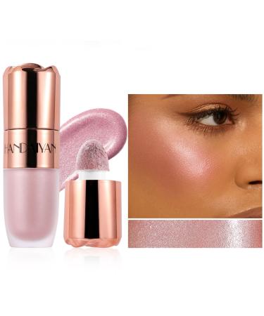 Beliky Girl Liquid highlighter face bronzer with pillow applicator natural shimmer finish light cream and gradient brightening face makeup #Bellini Brunch