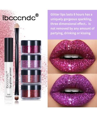 Skynest Stay Golden Glitter Lip Kit - Glossy Pencil & Metallic Lipstick | Waterproof Cruelty-Free 4 Color Set - Buy Online on GoSupps.com