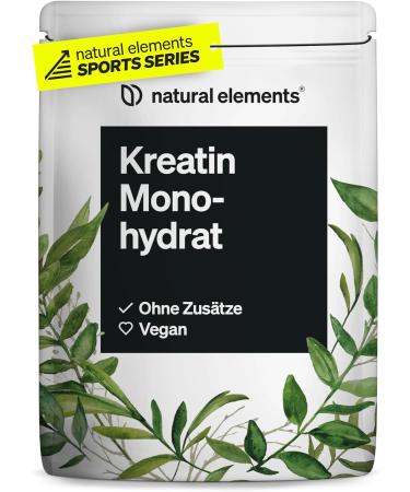 Creatine (Creatin Creatine) Monohydrate - 500g Ultrafine powder (mesh factor 200) - high -dose - vegan without unnecessary additives - made in Germany & laboratory test - Buy Online on GoSupps.com