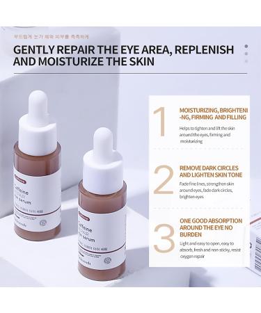 DEleventh Korean Brand Caffeine Repair Eye Serum 30ml / with Vitamin E Anti-Oxidation Fade Fine Lines Reduce Puffiness and Dark Circles Firm and Hydrate Delicate Eye Area - Buy Online on GoSupps.com
