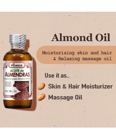 Aceite De Almendras 2 Oz. Almond Oil 2-PACK - Buy Online on GoSupps.com