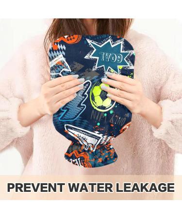 Large Hot Water Bottle for Bed - Naanle Cartoon Sport Foition | Hand & Feet Warmer | Pain Relief & Cold Therapy - 2L - Buy Online on GoSupps.com