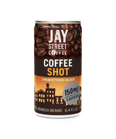 Jay Street Coffee, Coffee Shot, Unsweetened Black, 6.4 Ounce (Pack of 20) 6.4 Fl Oz (Pack of 20)