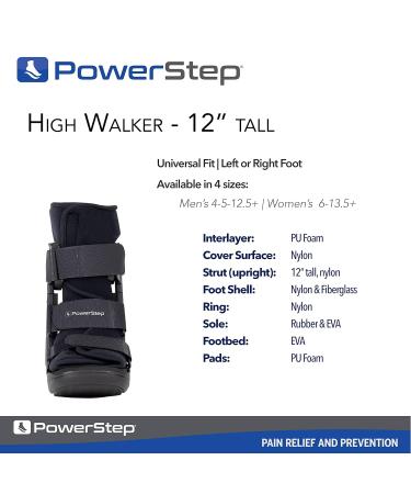 PowerStep Low Walker 12" - Post-Operative Foot & Ankle Support | Medium | International Shipping Available - Buy Online on GoSupps.com