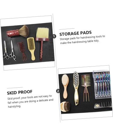 Didiseaon 1pc Non-Slip Hair Cutting Tool Curling Iron Mat Volume Rollers for Hair Mat Pouch Black Root Comb Applicator Bottle Silicone Mat for Hair Tools Coffee Decor Clippers Thicken PVC - Buy Online on GoSupps.com