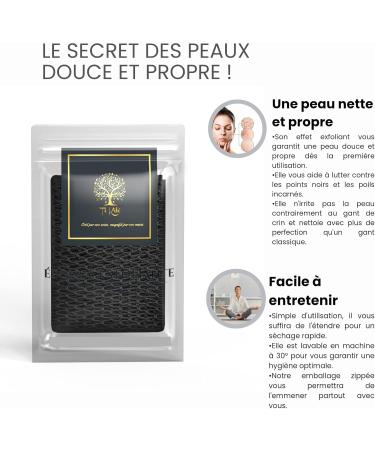 Shop African Badenetz - Djampe Peeling Shower Sponge | XL Soft Bathing Accessories for Men Women & Children | Black Flower-Waves - Buy Online on GoSupps.com