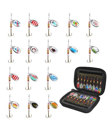 Leeko Angelk der Spinner Angelk der Blinker Angeln f r Hecht Forelle Zander Barsch - Buy Online on GoSupps.com