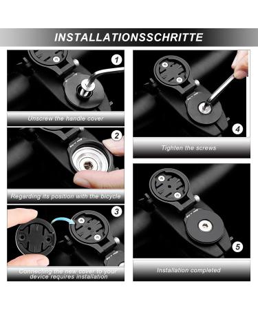 Compatible Aluminum Alloy Bicycle Computer Bracket for Garmin Edge Wahoo Elemnt Bryton & Cateye - International Shipping Available - Buy Online on GoSupps.com