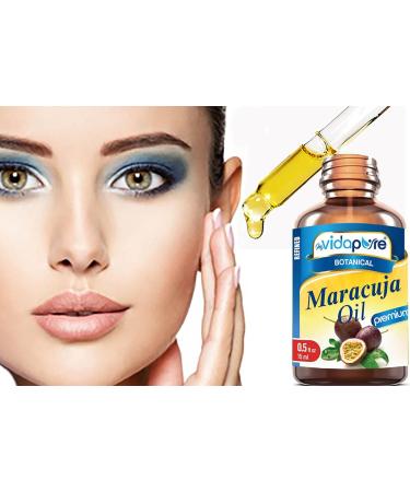 MYVIDAPURE MARACUJA OIL Passion Fruit WILD GROWTH. 100% PURE for Skin, Face, Hair, Lip and Nail Care. (0.5 Fl Oz) 0.5 Fl Oz (Pack of 1) - Buy Online on GoSupps.com