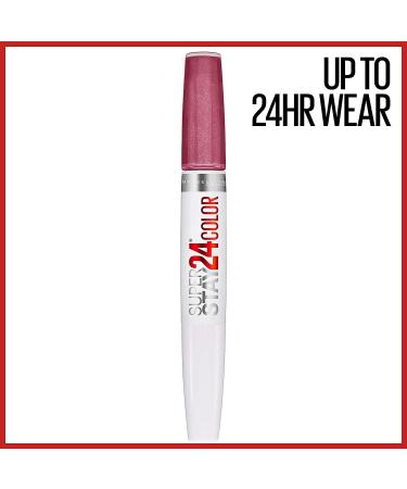 Maybelline Super Stay 24 2-Step Liquid Lipstick Makeup - Frozen Rose Mauve Pink & Steady Red - Long Lasting & Highly Pigmented - Pack of 1 - Buy Online on GoSupps.com