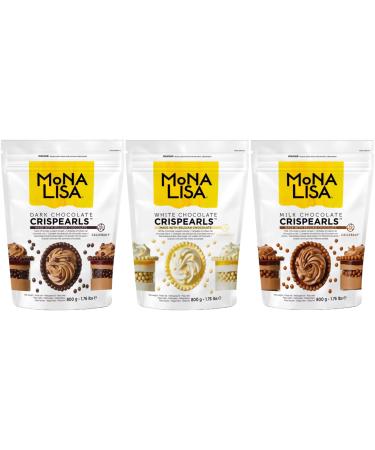 Callebaut CRISPEARLS Bundle - WHITE MILK and DARK - (3 x 800g)