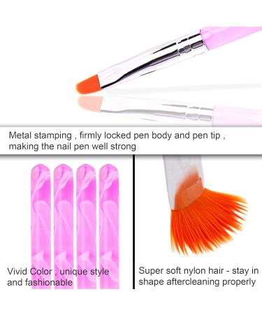 7-Piece UV Gel & Acrylic Nail Brush Set for Professional Nail Art - Perfect for Salons & Home Design - Buy Online on GoSupps.com