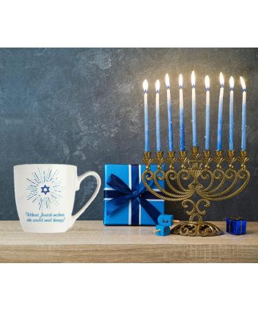 Hanukkah Gift for Mom - Jewish Mother Mug & Hot Chocolate (Without Jewish Mothers Who Would Need Therapy) - Buy Online on GoSupps.com