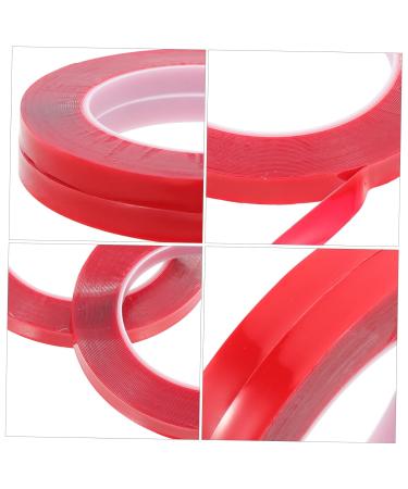 NUOBESTY 8 Rolls Transparent Double-sided Tape Picture Tapes Nails Tapes Manicure Tape Rug Tape Nail Display Holder Nail Displaying Tapes Red Nail Supplies No Substrate Acrylic Double Sided - Buy Online on GoSupps.com