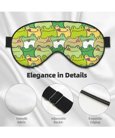 Buy Cartoon Frog Sleep Mask - Adjustable Double-Sided Eye Covers for Perfect Sleep & Reduced Eye Edema | Fast International Shipping - Buy Online on GoSupps.com