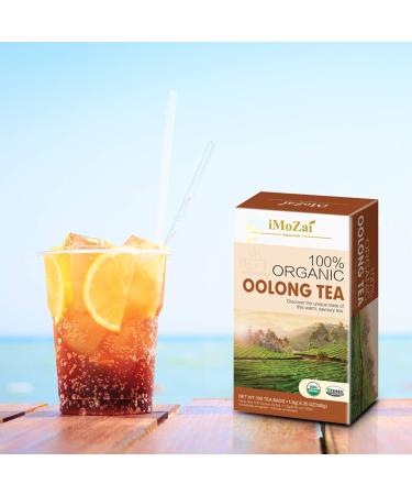 Imozai Organic Oolong Tea Bags - 100 Count, Individually Wrapped - Buy Online on GoSupps.com