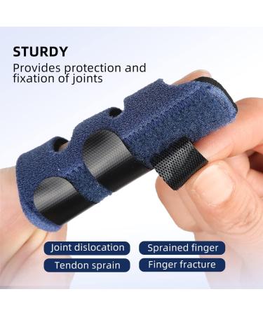 Offtrte Finger Splint 6 PCS 2023 Upgraded 3 Straps Trigger Finger Brace Support for Arthritis Broken Finger Protection Pain Relief Straighten (Multicolor(6 Pcs)) - Buy Online on GoSupps.com