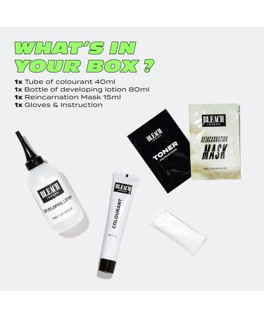Bleach London Copper Toner Kit - Ammonia-Free Toning for Soft Ginger Finish - Ideal for Light to Medium Blonde Hair - Complete Kit with Smooth and Shine Complex - Buy Online on GoSupps.com