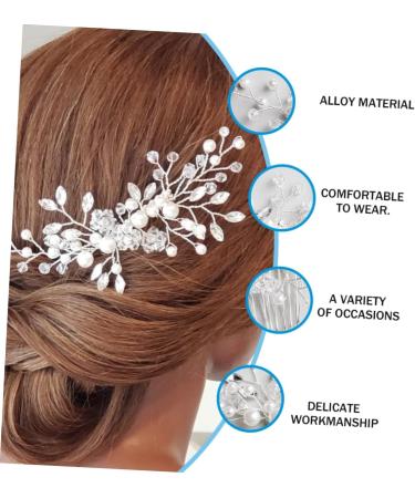 Mikinona 1 PC Piece Pearl Comb Wedding Hair Comb Bridal Hair Comb Wedding Headdress Wedding Hair Headdress - Buy Online on GoSupps.com