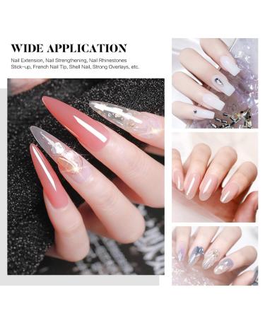 Morovan Builder Gel for Nails Kit - Clear, White, Pink Hard Gel Extension Set | Professional Nail Builder Gel for Beginners - DIY at Home Kit - Buy Online on GoSupps.com