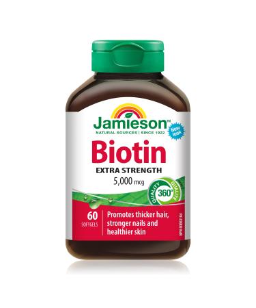 Jamieson Biotin 5 000 mcg 60 Capsules