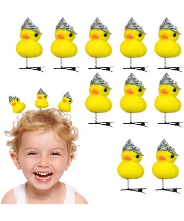 Fun Duck Hair Pins | Plush Yellow Duck Hairpin - Hairpin Cartoon Hair Accessories Yellow Duckling Hair Clip for Kids Women - Buy Online on GoSupps.com