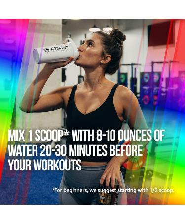 ALPHA LION Superhuman Pre Workout Powder - Sustained Energy & Focus - Nitric Oxide & Citrulline - Unicorn Juice (21 Servings) - Buy Online on GoSupps.com