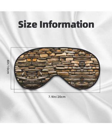 Rustic Rocks Brick Wall Soft Sleep Eye Mask Female Breathable Eye Patch Perfect for Travel and Relaxation - Buy Online on GoSupps.com