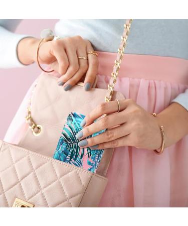 Travel Lipstick Organizer Case | Portable Makeup Bag with Mirror | Tropical Palm Leaf Design - Y246v3cvny - Buy Online on GoSupps.com